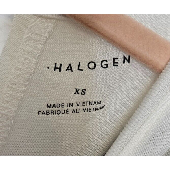 Halogen Tank Top Womens XS White Black Striped Rayon Spandex Nautical Soft NWT - Picture 8 of 9